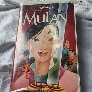 Disney's Mulan VHS - Red and White Cover